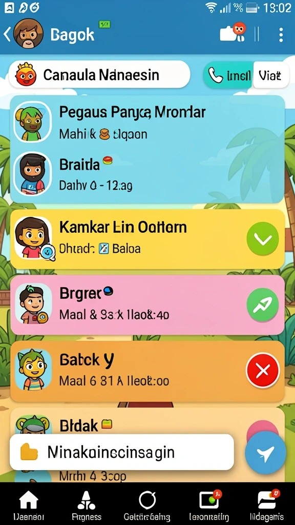 Mode multiplayer yang memungkinkan bermain dengan teman.