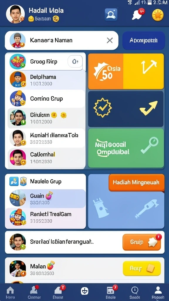 Screenshot menampilkan situasi turnamen dengan hadiah besar.