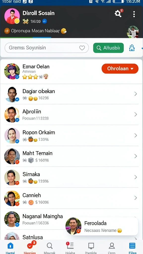 Tampilan antarmuka yang mudah dinavigasi oleh pengguna.