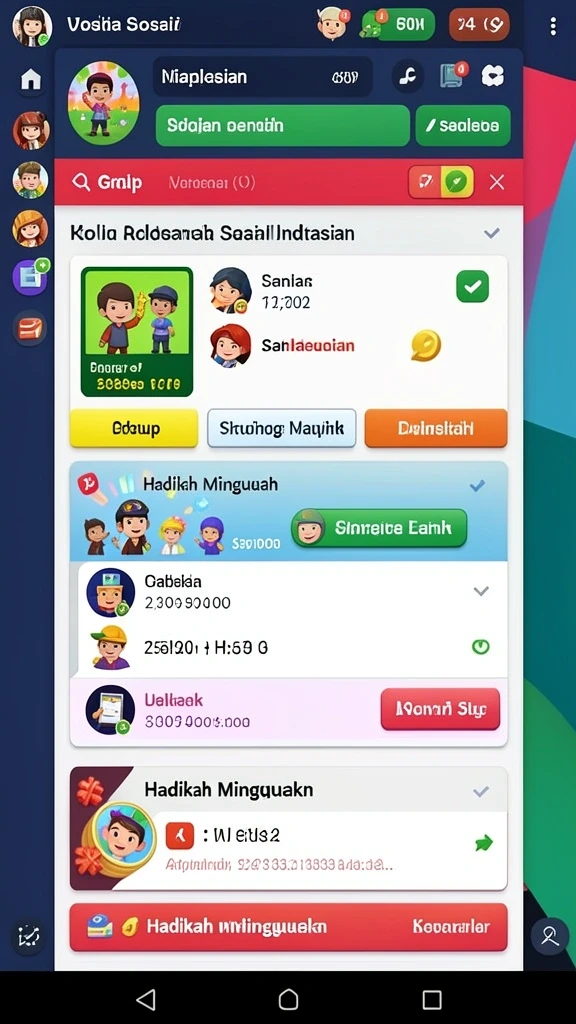 Fitur multiplayer yang memungkinkan bermain dengan teman.