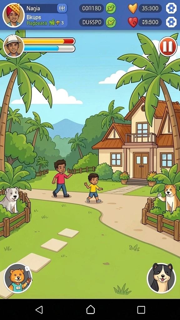 Tangkapan layar menunjukkan mode multiplayer yang seru.