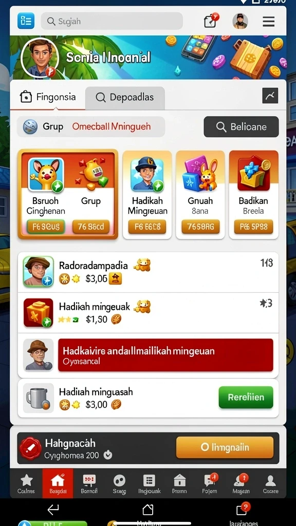 Tampilan menu utama AJAIB11 yang user-friendly.