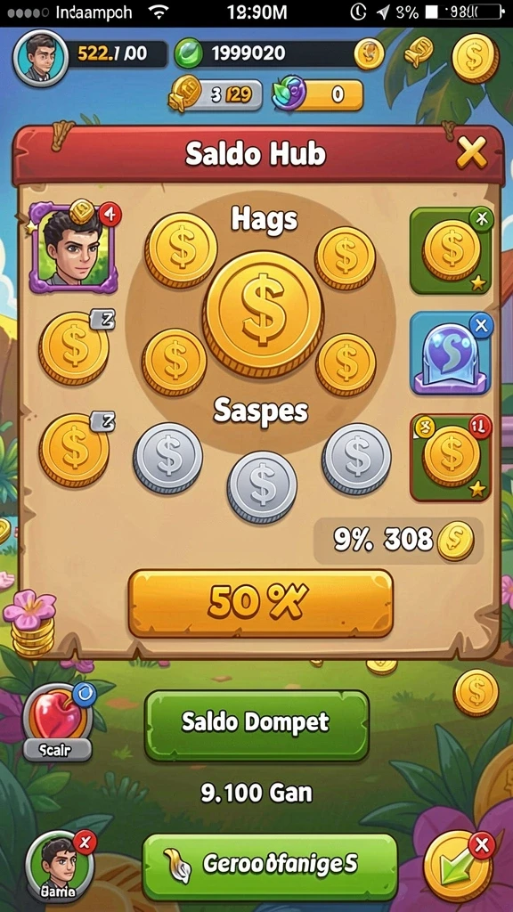 Tampilan permainan slot yang menarik dan penuh warna.