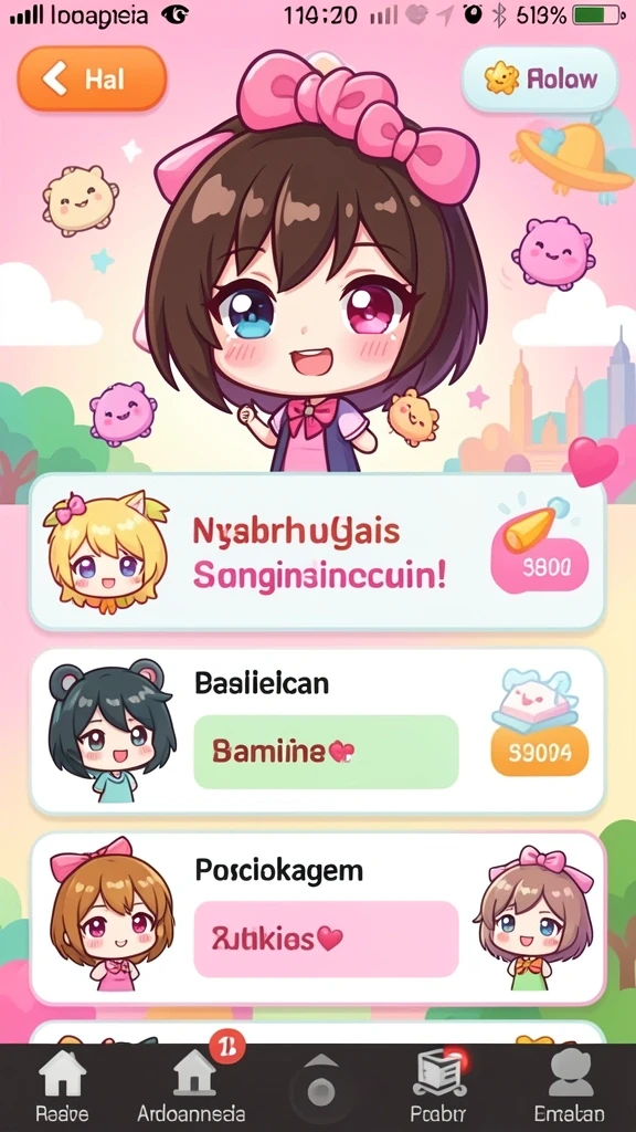 Menampilkan karakter yang siap menghadapi tantangan.