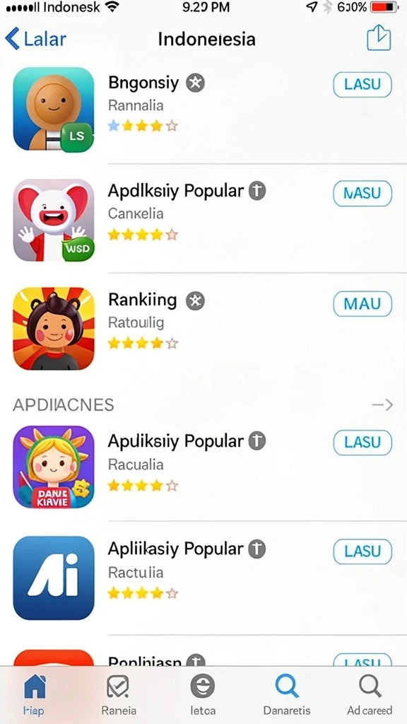 Tampilan antarmuka yang modern dan menarik.