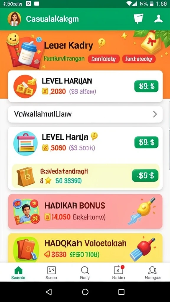 Tampilan grafis yang menawan dan penuh warna.