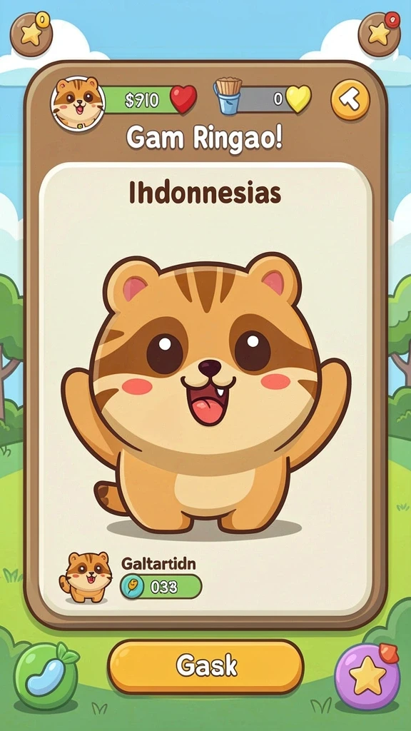 Berbagai karakter unik yang bisa dipilih untuk permainan.