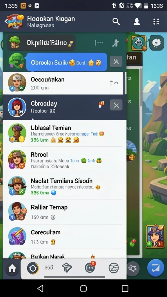 Tangkapan layar pertarungan epik melawan musuh.