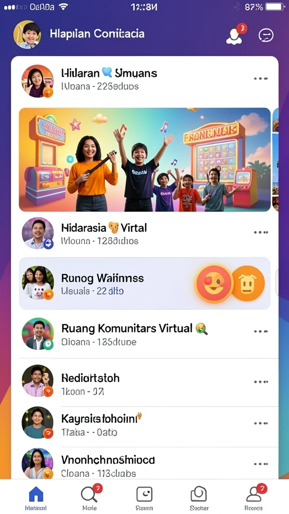 Tampilan antarmuka sederhana dan menarik.