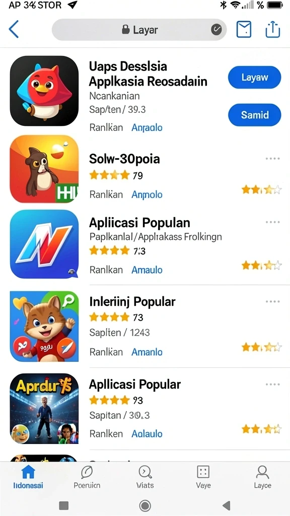 Beragam permainan seru yang membuat pemain tidak bosan.