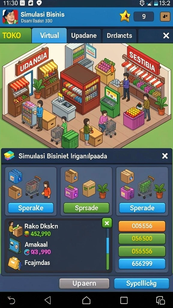 Tampilan awal PPRRYY dengan karakter yang menarik.