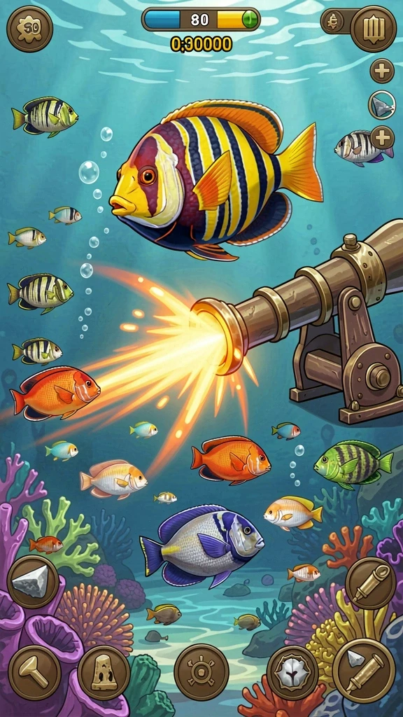 Tampilan antarmuka QTGAME yang menarik.