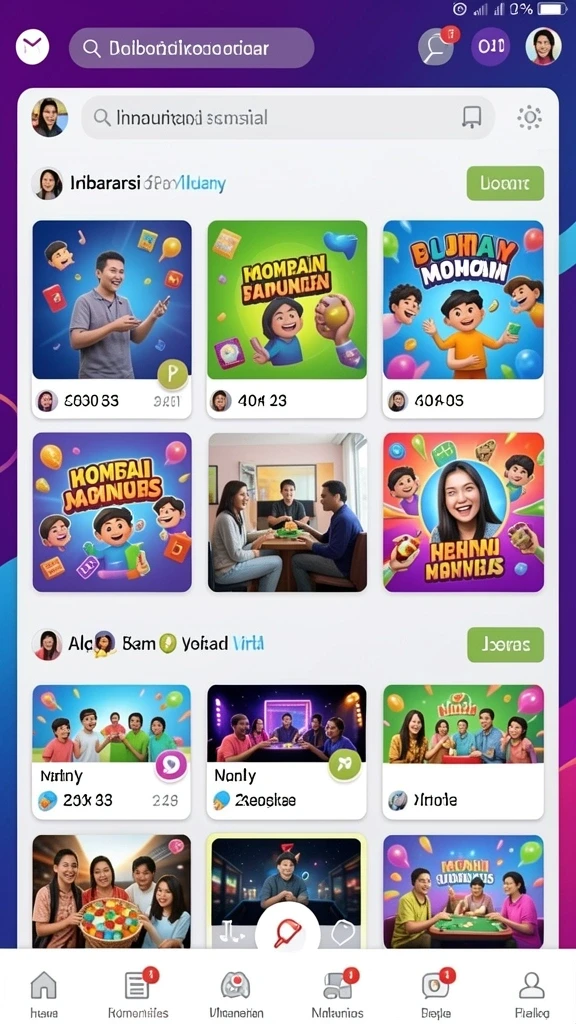 Tangkapan layar menunjukkan fitur permainan kupon terbaru yang menarik.