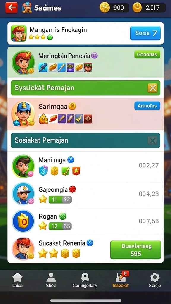 Tampilan antarmuka V98 yang menarik dan mudah dinavigasi.