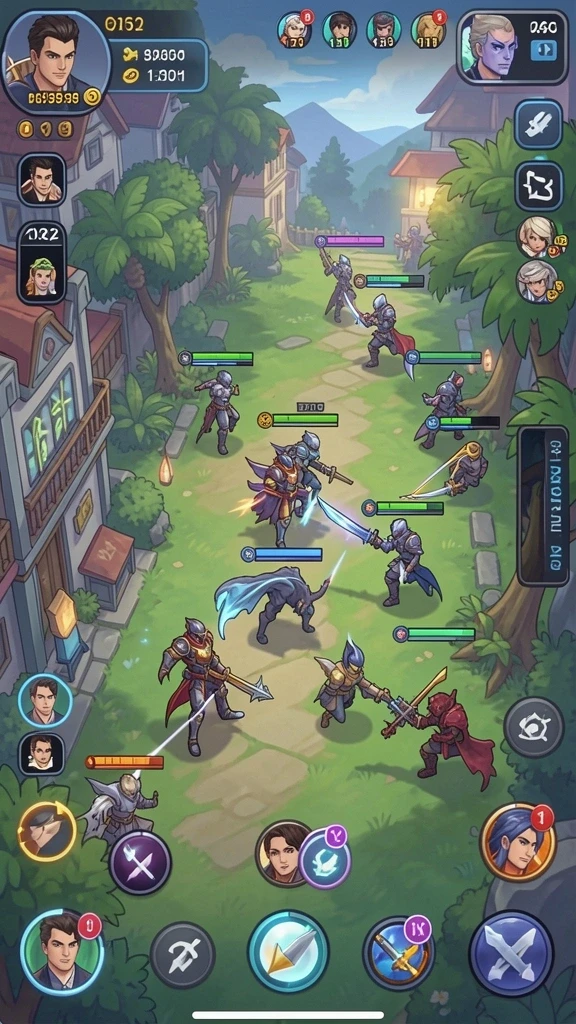Screenshot 1: Menampilkan karakter utama dalam aksi.