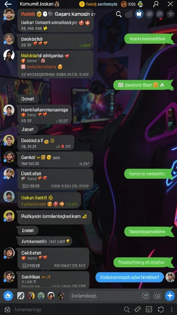 Screenshot 3: Tampilan menu karakter yang beragam.